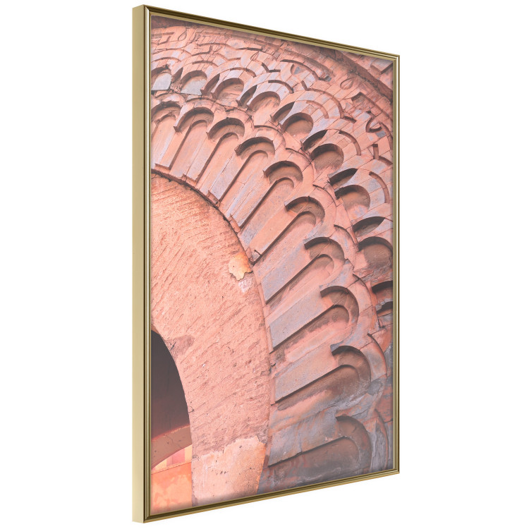Wall Poster Pastel Detail - orange architecture of a brick tunnel in the city 134760 additionalImage 12