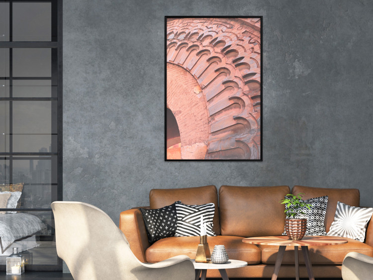 Wall Poster Pastel Detail - orange architecture of a brick tunnel in the city 134760 additionalImage 4