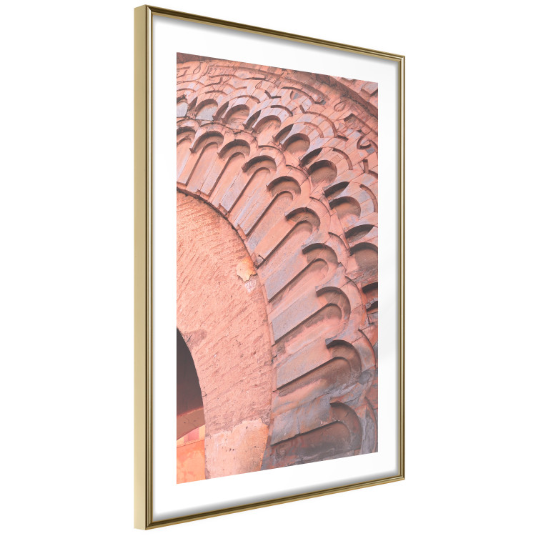 Wall Poster Pastel Detail - orange architecture of a brick tunnel in the city 134760 additionalImage 7