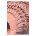 Wall Poster Pastel Detail - orange architecture of a brick tunnel in the city 134760