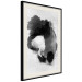 Wall Poster Painted by Light - black abstraction of a human face on a white background 135360 additionalThumb 8