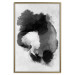 Wall Poster Painted by Light - black abstraction of a human face on a white background 135360 additionalThumb 27