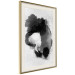 Wall Poster Painted by Light - black abstraction of a human face on a white background 135360 additionalThumb 3