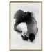 Wall Poster Painted by Light - black abstraction of a human face on a white background 135360 additionalThumb 21