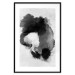 Wall Poster Painted by Light - black abstraction of a human face on a white background 135360 additionalThumb 16