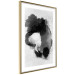 Wall Poster Painted by Light - black abstraction of a human face on a white background 135360 additionalThumb 2