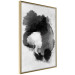 Wall Poster Painted by Light - black abstraction of a human face on a white background 135360 additionalThumb 8