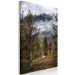 Canvas Art Print Autumn Guest (1-piece) Vertical - forest landscape overlooking mountains 138760 additionalThumb 2
