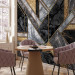 Photo Wallpaper Geometric art deco - grey and black marble with gold patterns 142360 additionalThumb 4