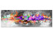 Canvas Vivid Glow (1-piece) Narrow - colorful abstraction amidst grays 143160
