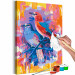 Paint by number Red Bird and Blue Bird 143660 additionalThumb 6