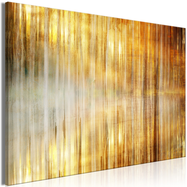 Canvas Art Print Morning Over the Bay (1-piece) Wide - abstraction in golden tones 143760 additionalImage 2