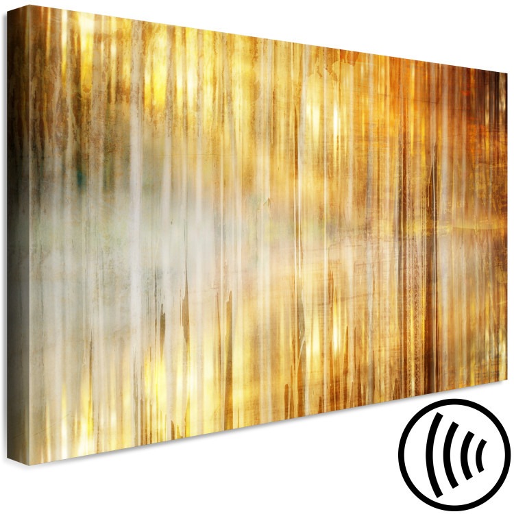 Canvas Art Print Morning Over the Bay (1-piece) Wide - abstraction in golden tones 143760 additionalImage 6
