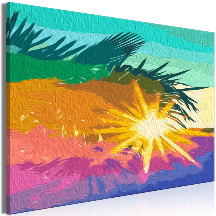 Paint by number Sunny Morning - Palm Trees Illuminated With Cheerful Colors 145160 additionalImage 4