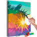 Paint by number Sunny Morning - Palm Trees Illuminated With Cheerful Colors 145160 additionalThumb 6