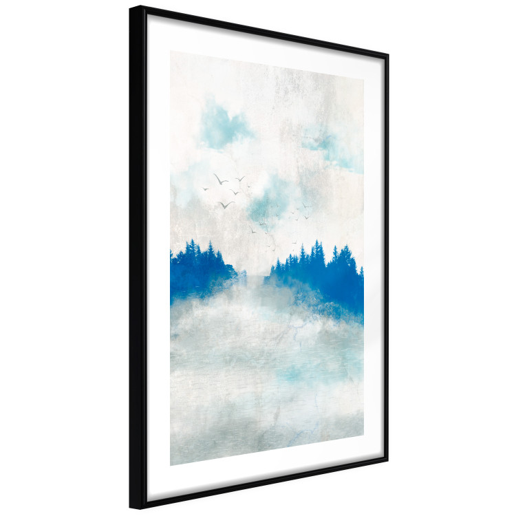 Wall Poster Blue Forest - Delicate, Hazy Landscape in Blue Tones 145760 additionalImage 8