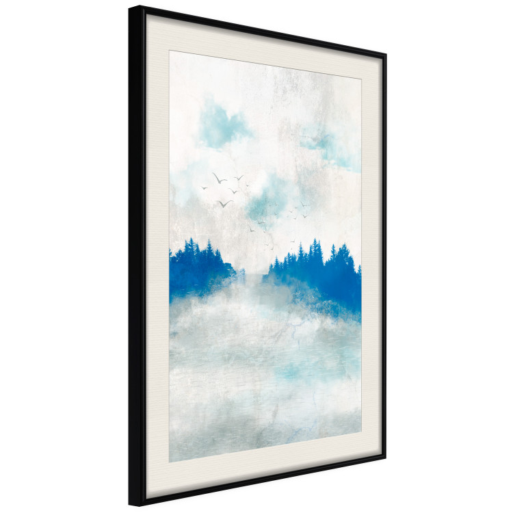 Wall Poster Blue Forest - Delicate, Hazy Landscape in Blue Tones 145760 additionalImage 10