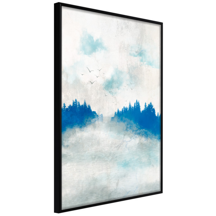 Wall Poster Blue Forest - Delicate, Hazy Landscape in Blue Tones 145760 additionalImage 7