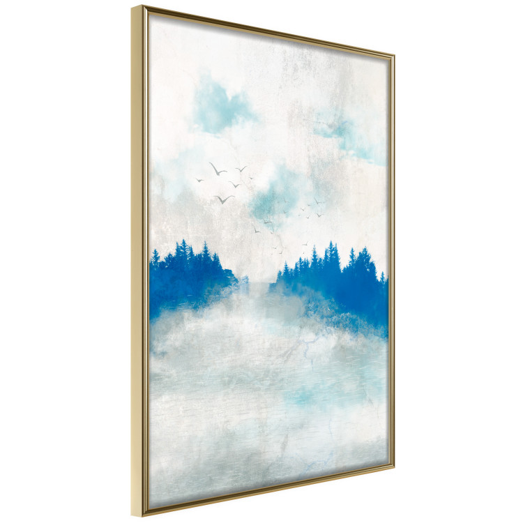 Wall Poster Blue Forest - Delicate, Hazy Landscape in Blue Tones 145760 additionalImage 15