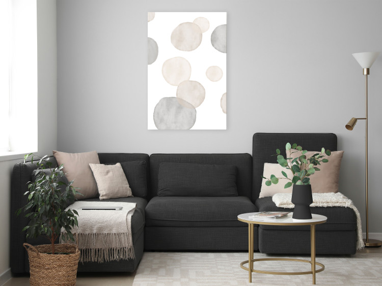 Canvas Watercolor Stains - Abstract Painted Composition on White Background 146160 additionalImage 3