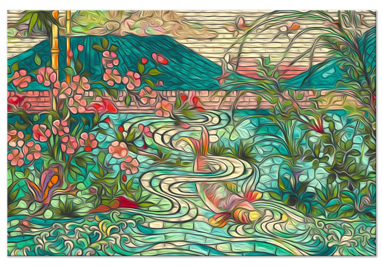 Paint by number Freshness - Japanese-Style Mosaic With Fish in a Pond 148460 additionalImage 3