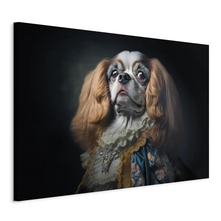 Canvas Print AI Dog King Charles Spaniel - Proud Aristocratic Animal Portrait - Horizontal 150160 additionalImage 2