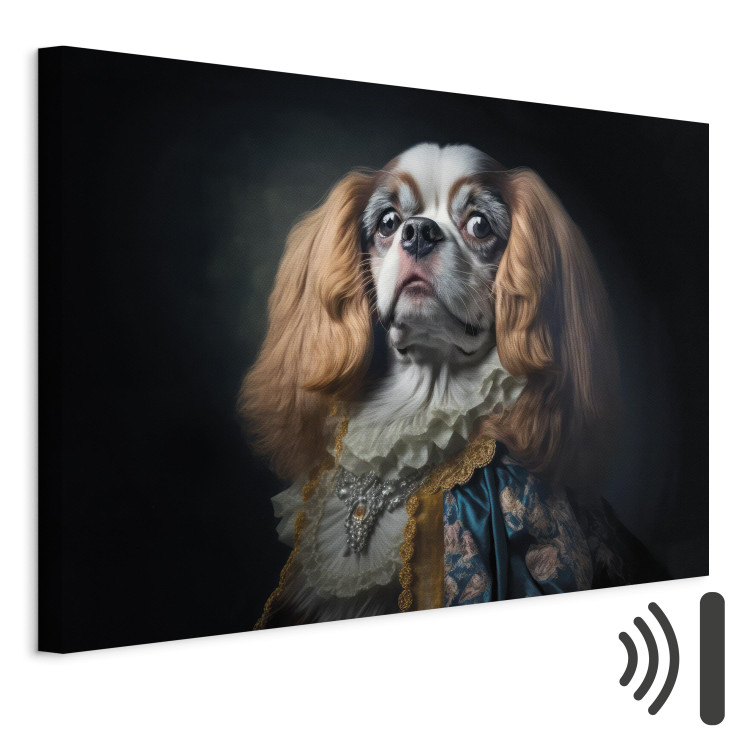 Canvas Print AI Dog King Charles Spaniel - Proud Aristocratic Animal Portrait - Horizontal 150160 additionalImage 8