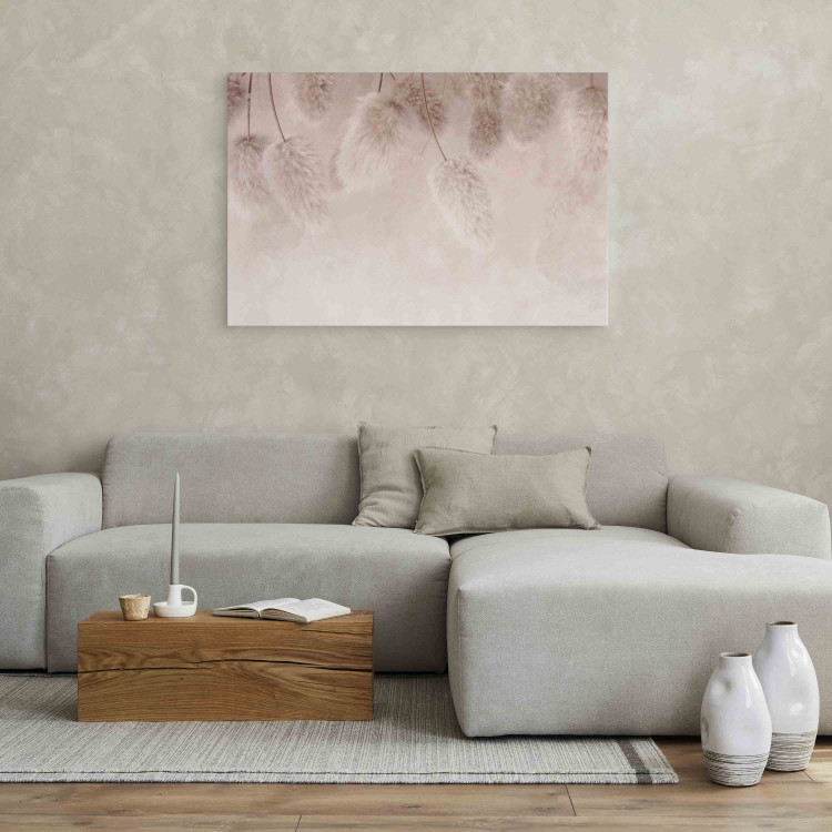Canvas Pink Boho - Pastel Composition With Fluffy Plants 151460 additionalImage 9