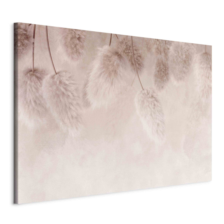 Canvas Pink Boho - Pastel Composition With Fluffy Plants 151460 additionalImage 2