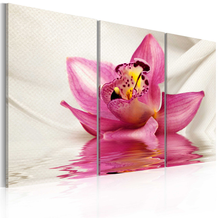 Canvas Unusual orchid - triptych 50460 additionalImage 2
