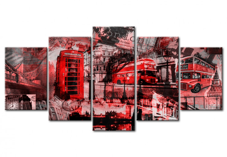 Canvas Print London collage - 5 pieces 55660