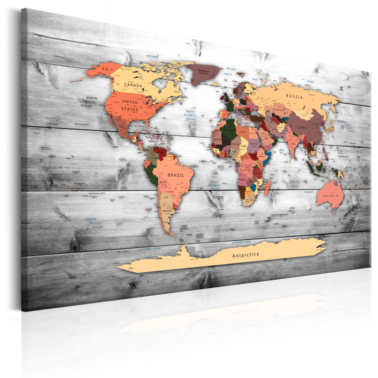 Canvas Print World Map: New Directions 90260 additionalImage 2