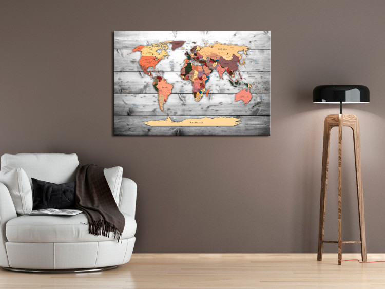 Canvas Print World Map: New Directions 90260 additionalImage 3