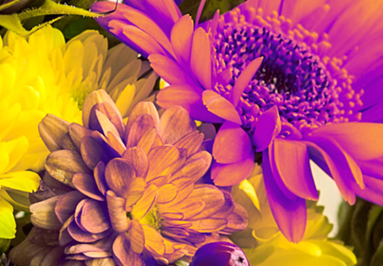 Canvas Print Floral Charm (1-piece) - Romantic Bouquet of Autumn Flowers 93060 additionalImage 5
