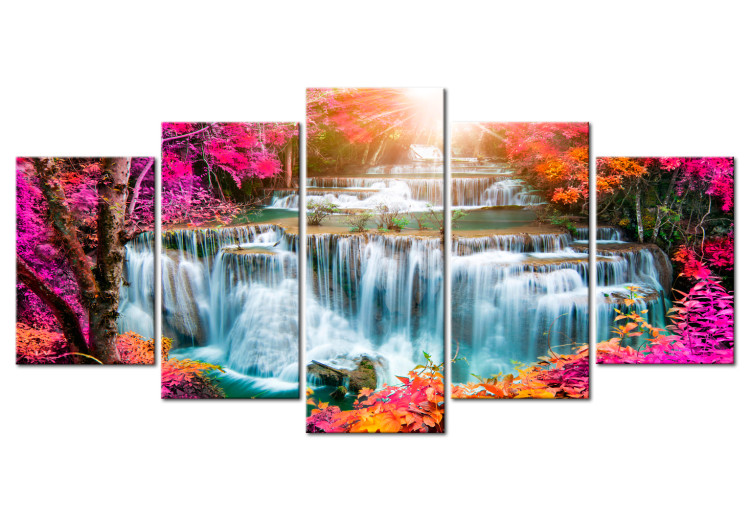 Canvas Print Colourful Waterfall 97360