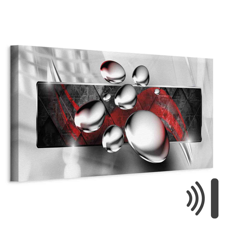 Canvas Print Shiny Stones (1 Part) Narrow Red 108470 additionalImage 8
