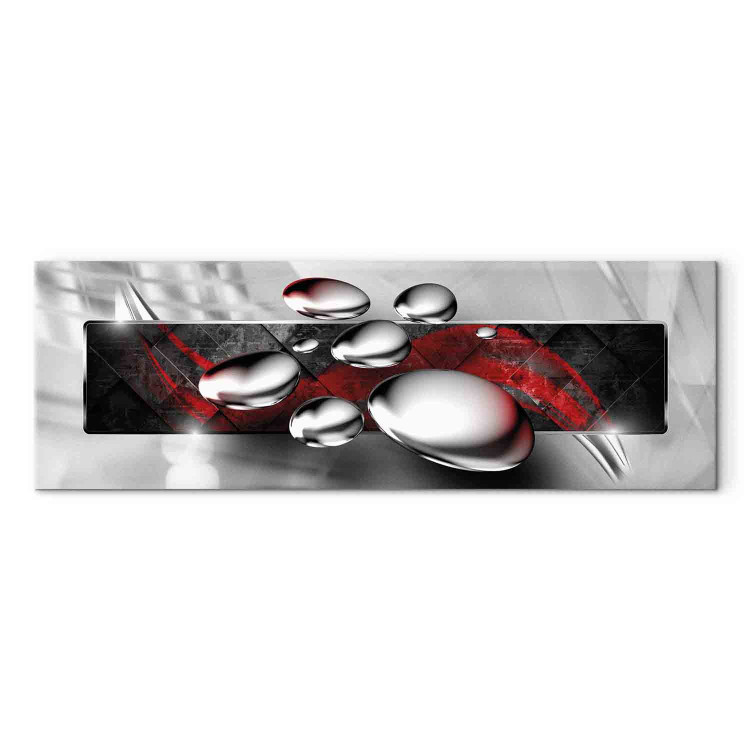 Canvas Print Shiny Stones (1 Part) Narrow Red 108470 additionalImage 7