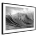 Poster Surfer's Paradise - black and white landscape of a turbulent sea wave 115170 additionalThumb 13