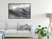 Poster Surfer's Paradise - black and white landscape of a turbulent sea wave 115170 additionalThumb 3