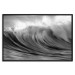 Poster Surfer's Paradise - black and white landscape of a turbulent sea wave 115170 additionalThumb 24