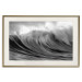 Poster Surfer's Paradise - black and white landscape of a turbulent sea wave 115170 additionalThumb 19