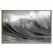Poster Surfer's Paradise - black and white landscape of a turbulent sea wave 115170 additionalThumb 16