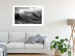 Poster Surfer's Paradise - black and white landscape of a turbulent sea wave 115170 additionalThumb 2