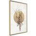 Wall Poster Field Bouquet - beige Japanese-style composition with a circle and plant 117570 additionalThumb 14