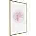 Poster Finesse of Nature - composition with pink plant and a circle on a light background 117770 additionalThumb 8