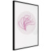 Poster Finesse of Nature - composition with pink plant and a circle on a light background 117770 additionalThumb 10