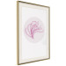 Poster Finesse of Nature - composition with pink plant and a circle on a light background 117770 additionalThumb 2