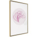 Poster Finesse of Nature - composition with pink plant and a circle on a light background 117770 additionalThumb 14