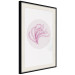 Poster Finesse of Nature - composition with pink plant and a circle on a light background 117770 additionalThumb 3