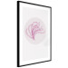 Poster Finesse of Nature - composition with pink plant and a circle on a light background 117770 additionalThumb 11